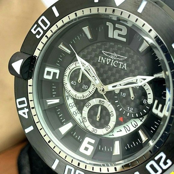 Watch 23696 Pro Diver Black Dial 